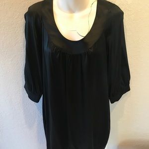 Satin round neck tunic/dress